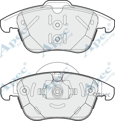 APEC PAD1878B - Kit de plaquettes de frein, frein à disque cwaw.fr