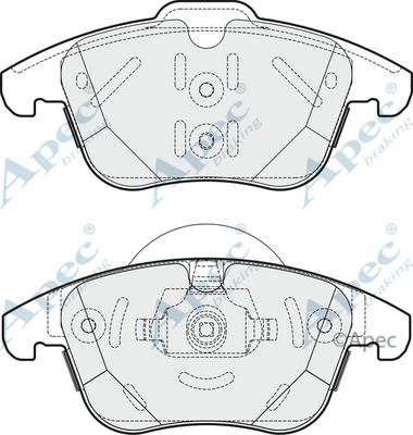 APEC PAD1878 - Kit de plaquettes de frein, frein à disque cwaw.fr