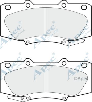 APEC PAD1872 - Kit de plaquettes de frein, frein à disque cwaw.fr