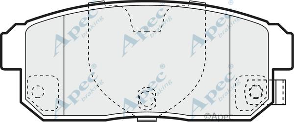 APEC PAD1399 - Kit de plaquettes de frein, frein à disque cwaw.fr