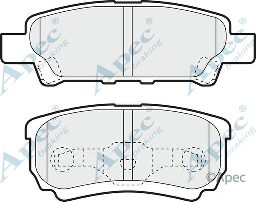 APEC PAD1390 - Kit de plaquettes de frein, frein à disque cwaw.fr