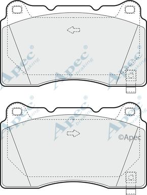 APEC PAD1391 - Kit de plaquettes de frein, frein à disque cwaw.fr