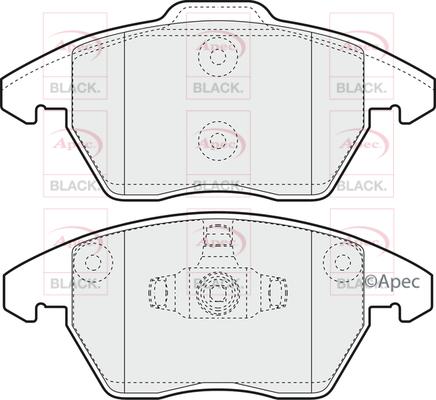 APEC PAD1398B - Kit de plaquettes de frein, frein à disque cwaw.fr