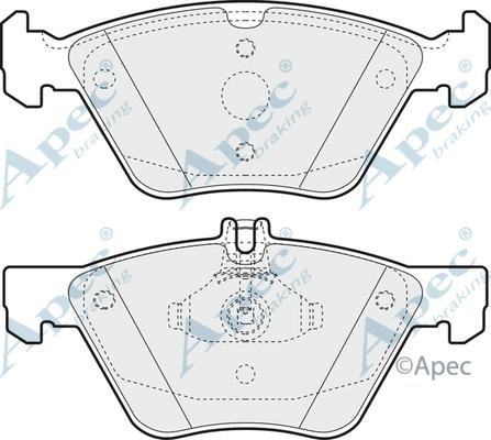 APEC PAD1393 - Kit de plaquettes de frein, frein à disque cwaw.fr