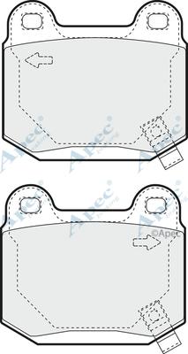 APEC PAD1392 - Kit de plaquettes de frein, frein à disque cwaw.fr