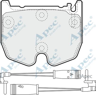 APEC PAD1397 - Kit de plaquettes de frein, frein à disque cwaw.fr