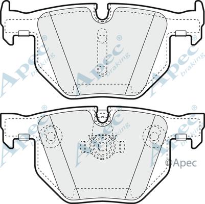 APEC PAD1344 - Kit de plaquettes de frein, frein à disque cwaw.fr