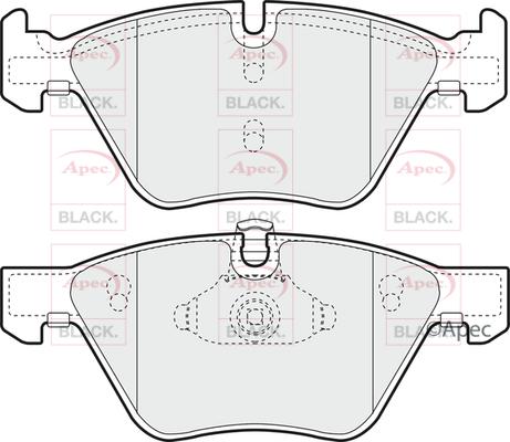 APEC PAD1341B - Kit de plaquettes de frein, frein à disque cwaw.fr