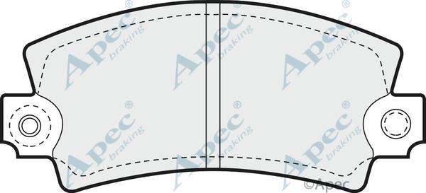 APEC PAD134 - Kit de plaquettes de frein, frein à disque cwaw.fr