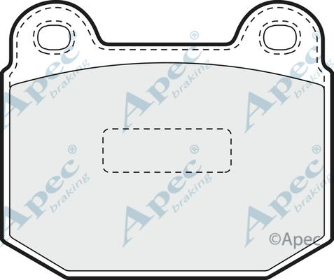 APEC PAD1356 - Kit de plaquettes de frein, frein à disque cwaw.fr