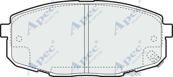 APEC PAD1350 - Kit de plaquettes de frein, frein à disque cwaw.fr