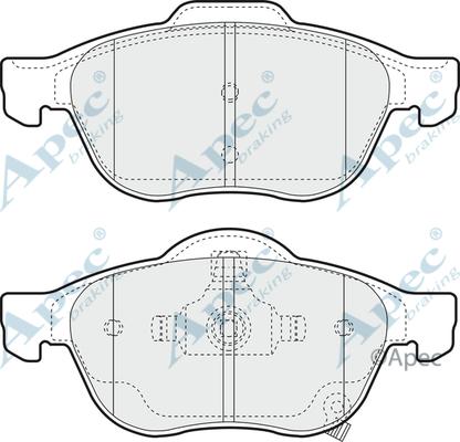 APEC PAD1351 - Kit de plaquettes de frein, frein à disque cwaw.fr