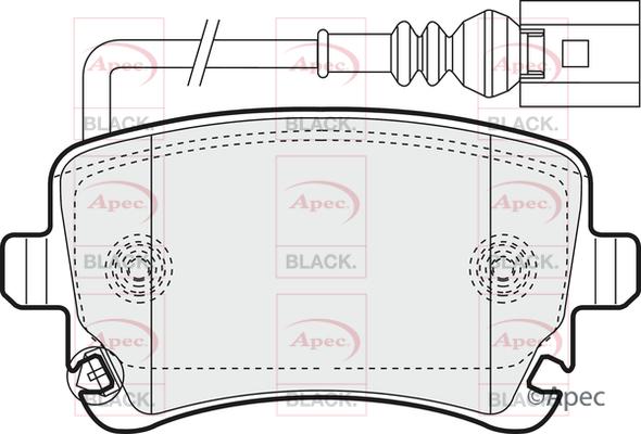 APEC PAD1352B - Kit de plaquettes de frein, frein à disque cwaw.fr