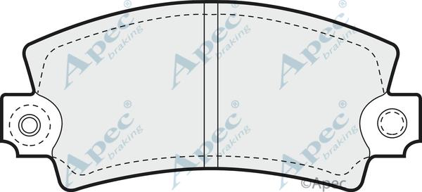 APEC PAD135 - Kit de plaquettes de frein, frein à disque cwaw.fr