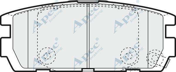 APEC PAD1360 - Kit de plaquettes de frein, frein à disque cwaw.fr