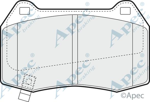 APEC PAD1368 - Kit de plaquettes de frein, frein à disque cwaw.fr