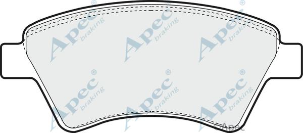 APEC PAD1306 - Kit de plaquettes de frein, frein à disque cwaw.fr