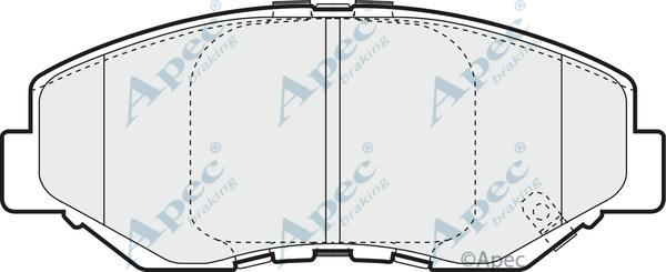 APEC PAD1303 - Kit de plaquettes de frein, frein à disque cwaw.fr