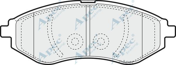 APEC PAD1319 - Kit de plaquettes de frein, frein à disque cwaw.fr