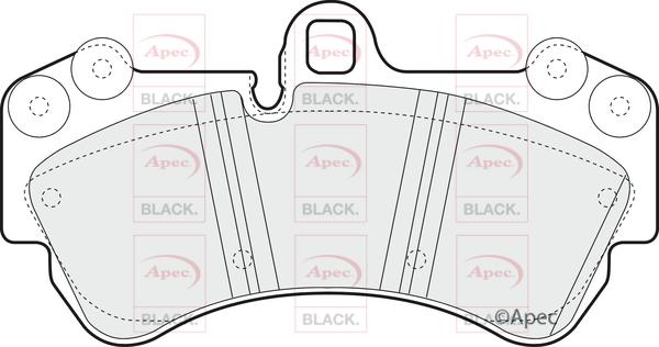 APEC PAD1314B - Kit de plaquettes de frein, frein à disque cwaw.fr