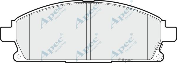 APEC PAD1311 - Kit de plaquettes de frein, frein à disque cwaw.fr