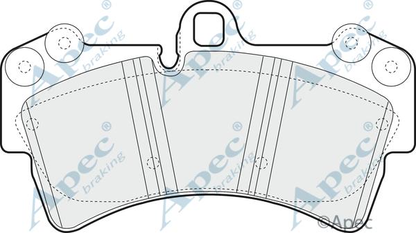 APEC PAD1317B - Kit de plaquettes de frein, frein à disque cwaw.fr