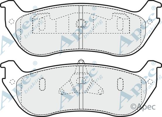 APEC PAD1385 - Kit de plaquettes de frein, frein à disque cwaw.fr