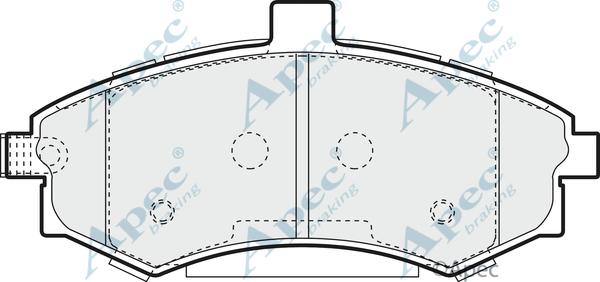 APEC PAD1388 - Kit de plaquettes de frein, frein à disque cwaw.fr