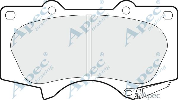 APEC PAD1382 - Kit de plaquettes de frein, frein à disque cwaw.fr