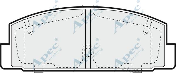 APEC PAD1387 - Kit de plaquettes de frein, frein à disque cwaw.fr