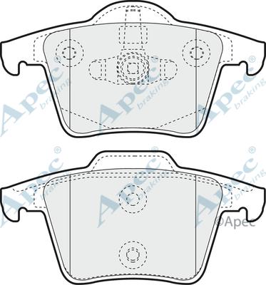 APEC PAD1339 - Kit de plaquettes de frein, frein à disque cwaw.fr