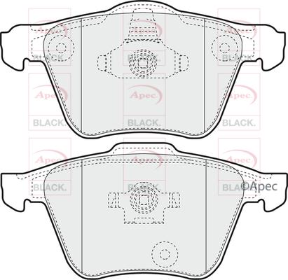 APEC PAD1335B - Kit de plaquettes de frein, frein à disque cwaw.fr