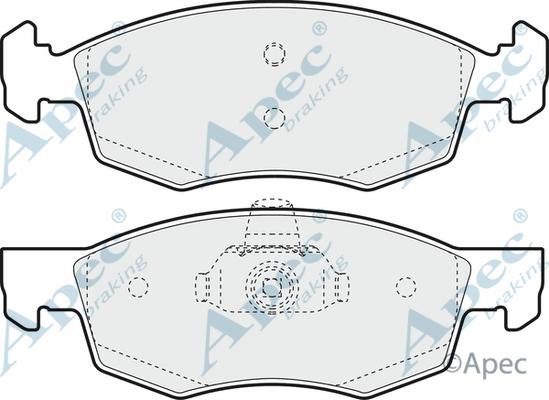 APEC PAD1330 - Kit de plaquettes de frein, frein à disque cwaw.fr