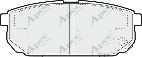 APEC PAD1331 - Kit de plaquettes de frein, frein à disque cwaw.fr