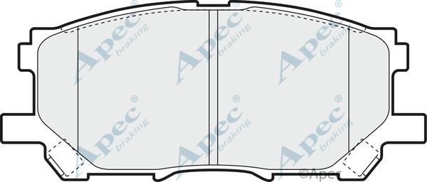 APEC PAD1338 - Kit de plaquettes de frein, frein à disque cwaw.fr