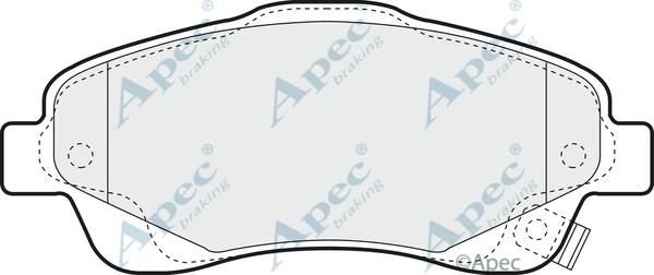 APEC PAD1333 - Kit de plaquettes de frein, frein à disque cwaw.fr