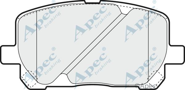 APEC PAD1332 - Kit de plaquettes de frein, frein à disque cwaw.fr