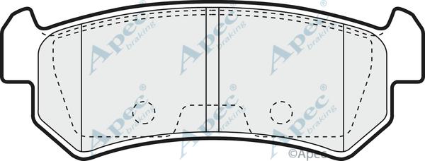 APEC PAD1329 - Kit de plaquettes de frein, frein à disque cwaw.fr