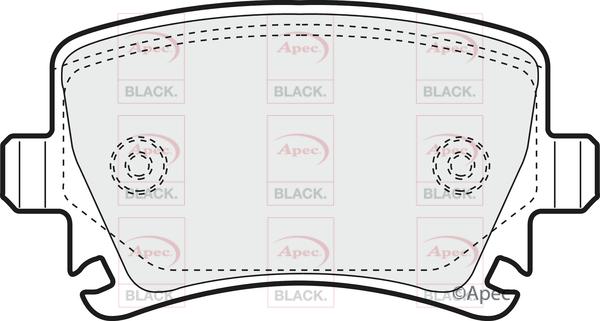 APEC PAD1324B - Kit de plaquettes de frein, frein à disque cwaw.fr