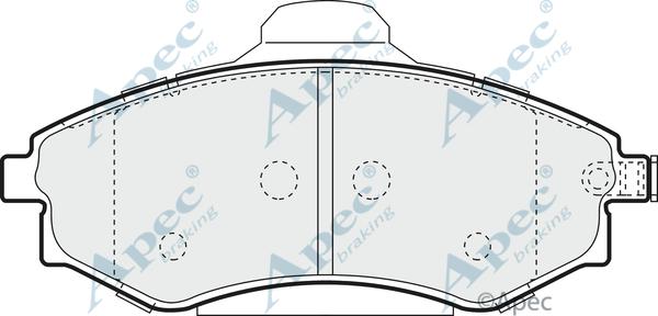 APEC PAD1321 - Kit de plaquettes de frein, frein à disque cwaw.fr