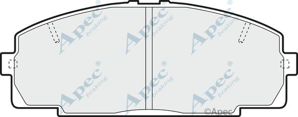 APEC PAD1371 - Kit de plaquettes de frein, frein à disque cwaw.fr