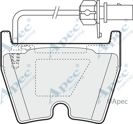 APEC PAD1378B - Kit de plaquettes de frein, frein à disque cwaw.fr