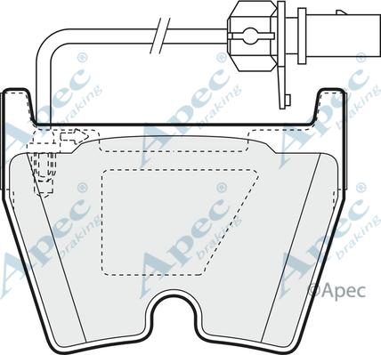 APEC PAD1378 - Kit de plaquettes de frein, frein à disque cwaw.fr