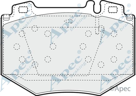 APEC PAD1377 - Kit de plaquettes de frein, frein à disque cwaw.fr