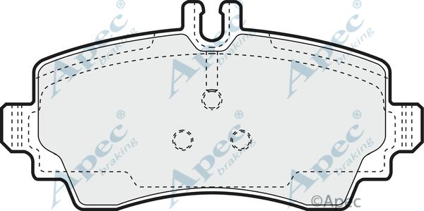 APEC PAD1294 - Kit de plaquettes de frein, frein à disque cwaw.fr