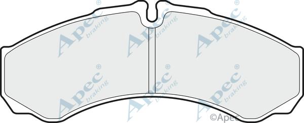 APEC PAD1292 - Kit de plaquettes de frein, frein à disque cwaw.fr