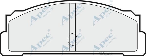 APEC PAD129 - Kit de plaquettes de frein, frein à disque cwaw.fr