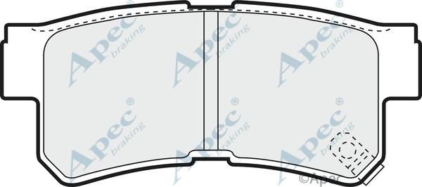 APEC PAD1245 - Kit de plaquettes de frein, frein à disque cwaw.fr