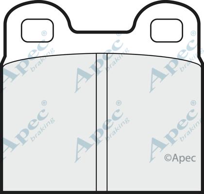 APEC PAD125 - Kit de plaquettes de frein, frein à disque cwaw.fr