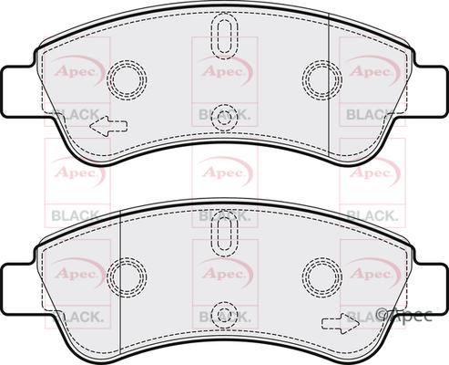 APEC PAD1269B - Kit de plaquettes de frein, frein à disque cwaw.fr